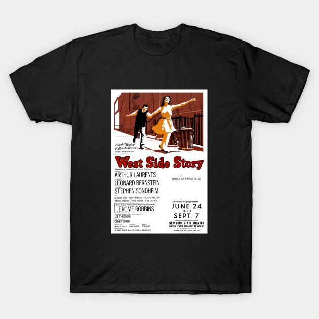 West Side Story Playbill T-Shirt by RockettGraph1cs